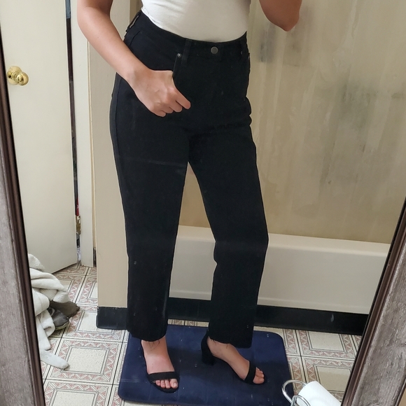 Black Denim Mom Jeans - Picture 8 of 10